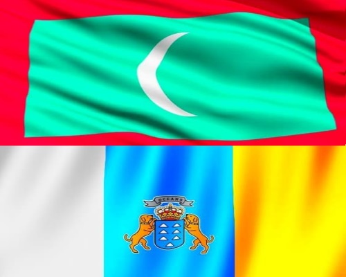 Флаг Канарских Островов Фото
