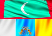 Флаг Мальдив и Флаг Канарских островов